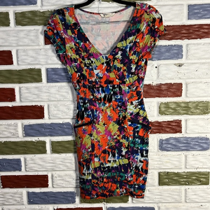 Xxiboutique‎ Dress Multicolored Zipper Pocket Mini Dress - Size Small